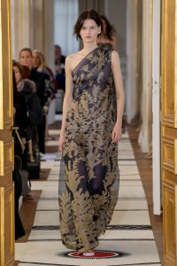 Model on the catwalk