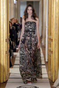 Model on the catwalk