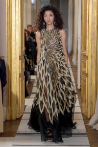 Model on the catwalk