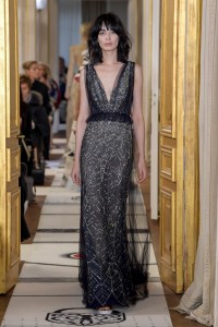 Model on the catwalk