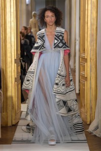 Model on the catwalk