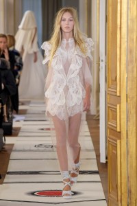 Model on the catwalk