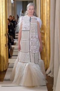 Model on the catwalk