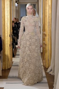 Model on the catwalk