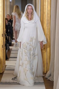 Model on the catwalk