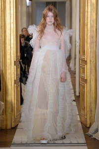 Model on the catwalk