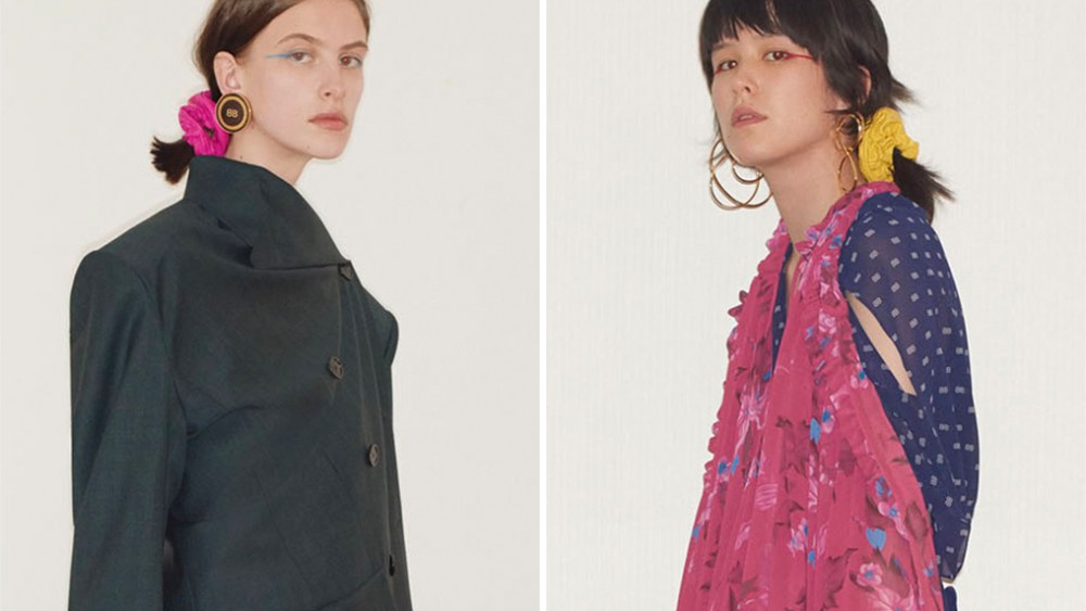 Scrunchies prominently featured in Balenciaga's resort 2018 collection.