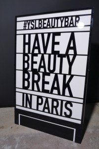 Setting the scene at the YSL pop up