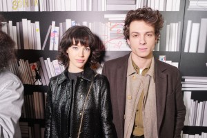 Dorcas Coppin and Roberto Calvet at the Sonia Rykiel 50th anniversary kick-off party in Paris.