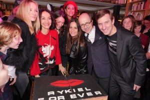Julie de Libran, Nathalie Rykiel and Jean-Marc Loubier and guests at the Sonia Rykiel 50th anniversary kick-off party in Paris.