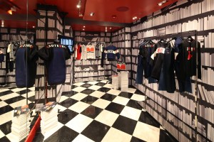 Installation by artist Jaro Varga titled “Manifesto” at the Sonia Rykiel store at The Webster in New York
