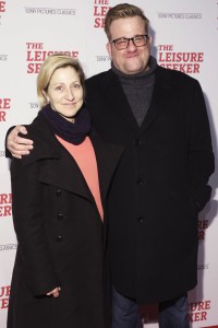 Edie Falco and Stephen Wallem'The Leisure Seeker' film screening, Arrivals, New York, USA - 11 Jan 2018