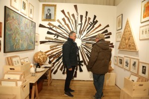 The scene at the Outsider Art Fair.