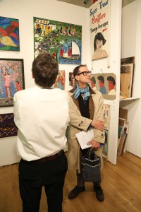 The scene at the Outsider Art Fair.