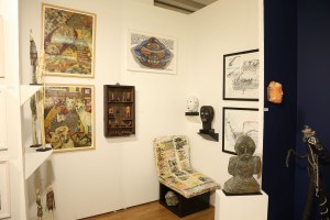 The scene at the Outsider Art Fair.