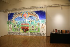 The scene at the Outsider Art Fair.