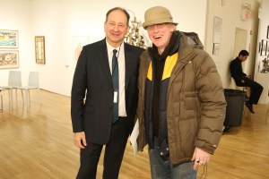 The scene at the Outsider Art Fair.