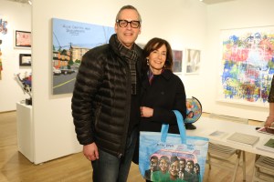 The scene at the Outsider Art Fair.