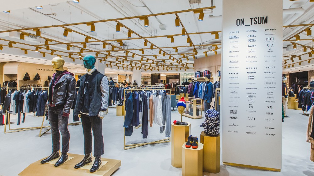 The Tsum men's floor.