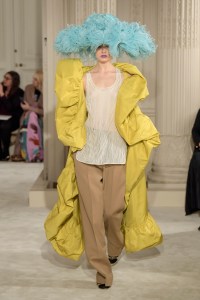 Model on the catwalk