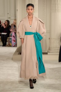 Model on the catwalk