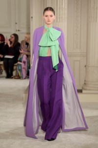 Model on the catwalk