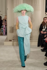 Model on the catwalk