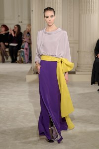 Model on the catwalk