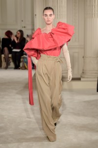 Model on the catwalk