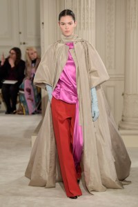Model on the catwalk