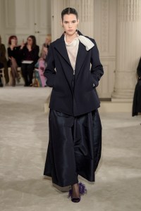 Model on the catwalk