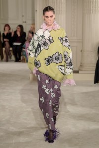 Model on the catwalk
