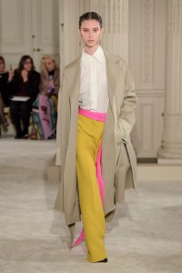 Model on the catwalk