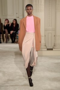 Model on the catwalk
