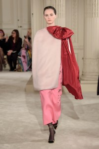 Model on the catwalk