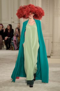 Model on the catwalk
