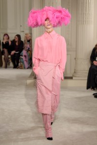 Model on the catwalk