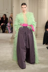 Model on the catwalk