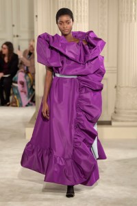 Model on the catwalk