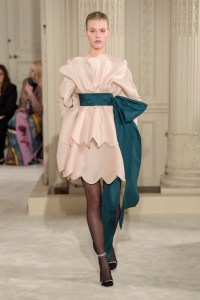 Model on the catwalk