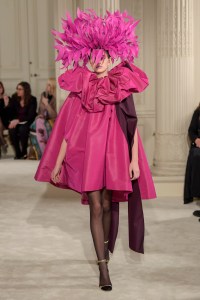 Model on the catwalk