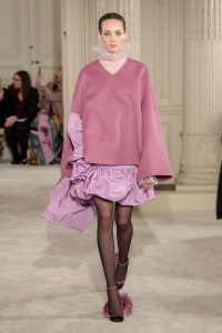 Model on the catwalk