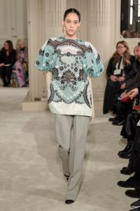 Model on the catwalk