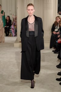 Model on the catwalk