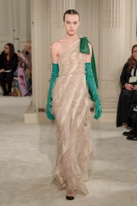 Model on the catwalk