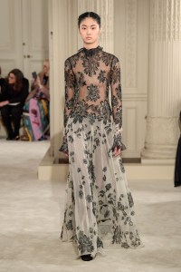 Model on the catwalk