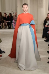 Model on the catwalk