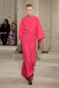 Model on the catwalk
