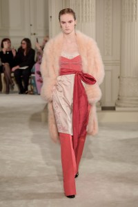 Model on the catwalk