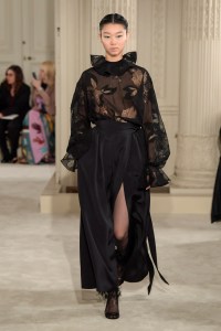 Model on the catwalk